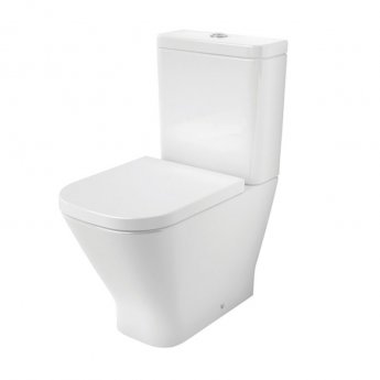 Roca The Gap Rimless Close Coupled Toilet Dual Flush Cistern - Soft Close Seat