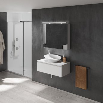 Royo Galaxy Oval Sit-On Counter Top Basin 512mm Wide - 0 Tap Hole