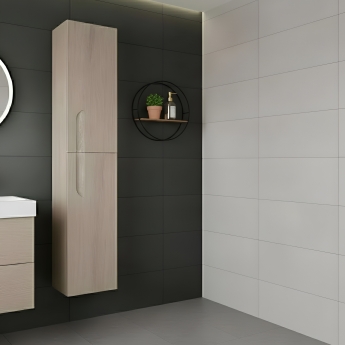 Royo Vitale 300mm Wall Hung 2-Door Tall Storage Unit | Product Image