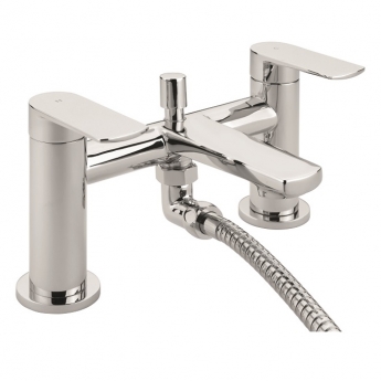 Sagittarius Baby Bari Bath Shower Mixer Tap with Shower Kit Pillar Mounted - Chrome