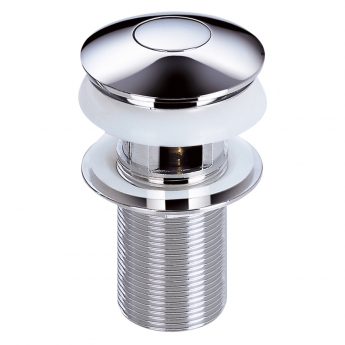 Sagittarius Centre Push Basin Waste Chrome - Slotted