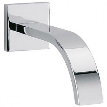 Sagittarius Arke Wall Mounted Bath Spout and Square Cover Plate 160mm