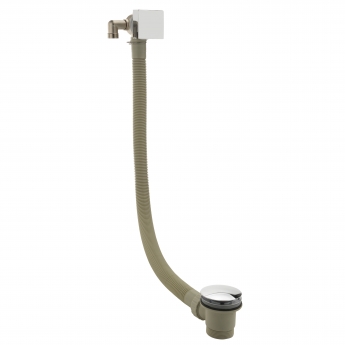 Sagittarius Minimal Cube Centrafill Bath Filler with Spring Loaded Pop Up Waste - 600mm