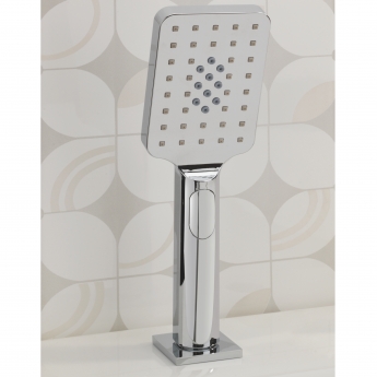 Sagittarius Capri 3 Mode Push Button Shower Handset Kit Bath Mounted - Chrome