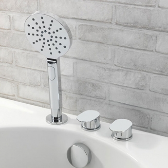 Sagittarius Minimal Centrafill Bath Filler with Spring Loaded Pop Up Waste - 600mm