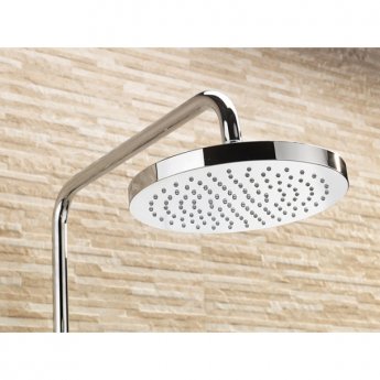 Sagittarius Dream Thermostatic Bar Mixer Shower Valve with Riser Kit and Fixed Head - Chrome