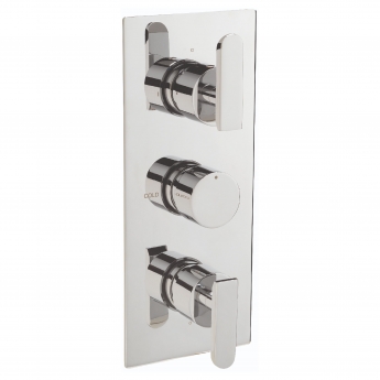 Sagittarius Eclipse Concealed Shower Valve with 3-Way Diverter Triple Handle - Chrome