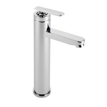Sagittarius Eclipse Extended Tall Basin Mixer Tap with Sprung Waste - Chrome