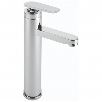 Sagittarius Eclipse Extended Tall Basin Mixer Tap with Sprung Waste - Chrome