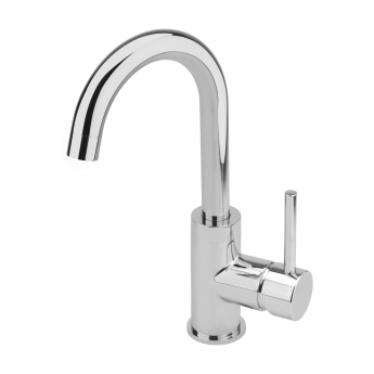 Sagittarius Ergo Side Action Mono Basin Mixer Tap with Sprung Waste - Chrome