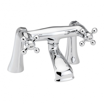 Sagittarius Fantasy Bath Filler Tap Pillar Mounted - Chrome