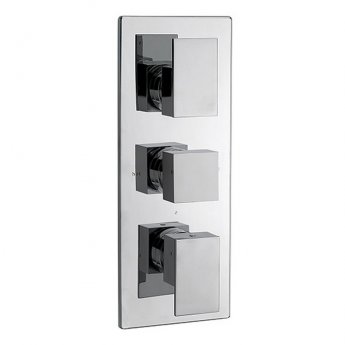 Sagittarius Flow Thermostatic Concealed Shower Valve with 3 Way Diverter - Chrome | Product Image