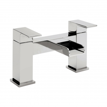 Sagittarius Flow Cascade Bath Filler Tap Pillar Mounted - Chrome | Product Image