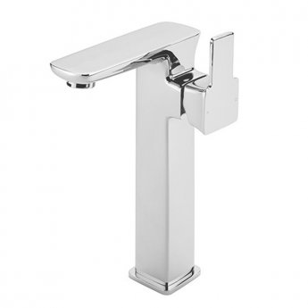 Sagittarius Gramercy Extended Tall Basin Mixer Tap with Sprung Waste - Chrome