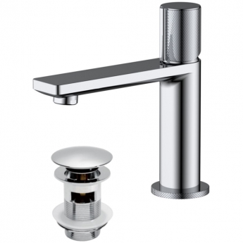 Sagittarius Lavorare Monobloc Basin Mixer Tap with Sprung Waste - Chrome