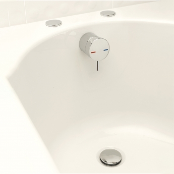 Sagittarius Lever Centrafill Bath Waste Built-In On/Off Control Chrome