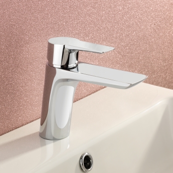 Sagittarius Livorno Basin Mixer Tap with Sprung Waste - Chrome