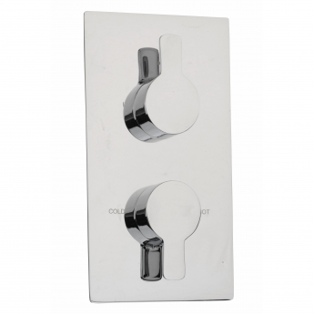 Sagittarius Livorno Thermostatic Concealed Shower Valve Dual Handle - Chrome