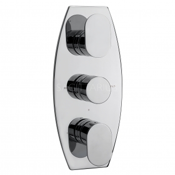 Sagittarius Metro Concealed Shower Valve Triple Handle - Chrome