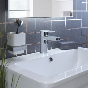 Sagittarius Metro Mono Basin Mixer Tap with Sprung Waste - Chrome