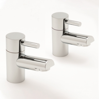 Sagittarius Piazza Basin Taps Pair - Chrome | Product Image