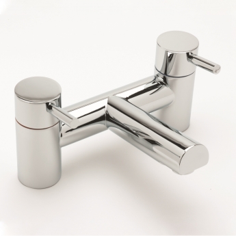 Sagittarius Piazza Bath Filler Tap Pillar Mounted - Chrome