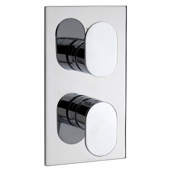 Sagittarius Plaza Concealed Shower Valve with 2-Way Diverter Dual Handle - Chrome | Product Image