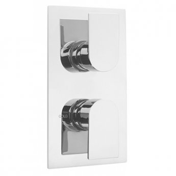 Sagittarius Scala Thermostatic Concealed Shower Valve Dual Handle - Chrome | Product Image