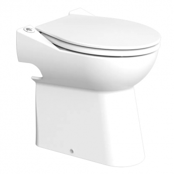 Saniflo Sanicompact Cisternless Pan with Built-In Macerator Pump - Excluding Seat