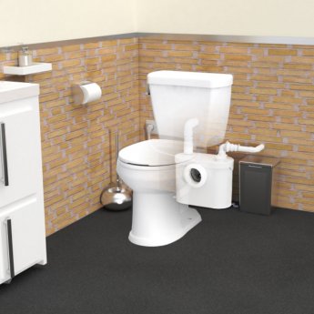 Saniflo Sanitop UP WC and Basin Macerator Pump