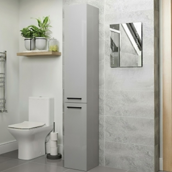 Signature Aalborg 350mm Floor Standing 2-Door Tall Storage Unit