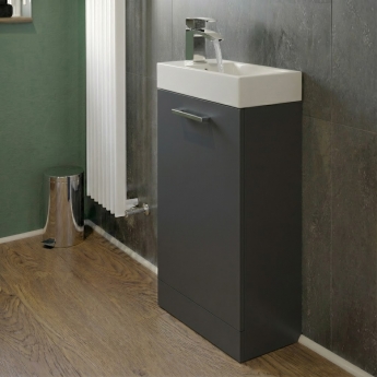 Signature Aalborg 400mm 1-Door Floor Standing Vanity Unit