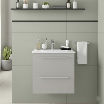 Signature Aalborg 600mm 2-Drawer Wall Hung Vanity Unit | Product Image