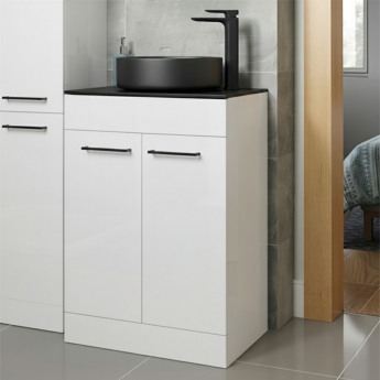 Signature Aalborg 600mm 2-Door Floor Standing Countertop Vanity Unit