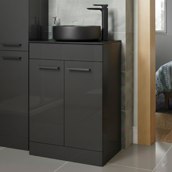 Signature Aalborg 600mm 2-Door Floor Standing Countertop Vanity Unit