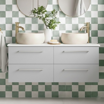 Signature Aalborg 1200mm 4-Drawer Wall Hung Countertop Vanity Unit | Product Image