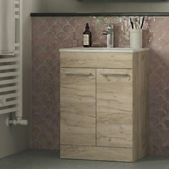Signature Aalborg 500mm 2-Door Floor Standing Vanity Unit | Product Image