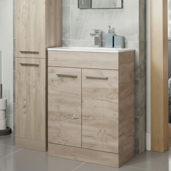 Signature Aalborg 600mm 2-Door Floor Standing Vanity Unit | Product Image