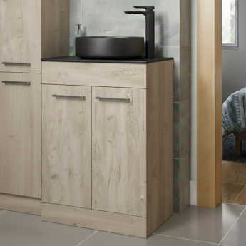 Signature Aalborg 600mm 2-Door Floor Standing Countertop Vanity Unit