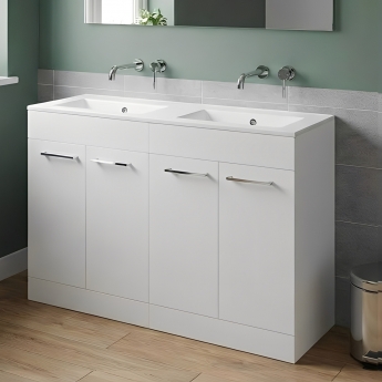 Signature Aalborg 1200mm 4-Door Floor Standing Vanity Unit with Basin