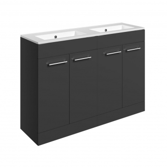 Signature Aalborg 1200mm 4-Door Floor Standing Vanity Unit with Basin