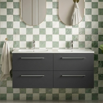 Signature Aalborg 1200mm 4-Drawer Wall Hung Vanity Unit with Basin | Product Image