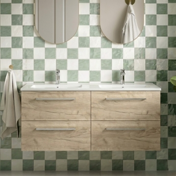 Signature Aalborg 1200mm 4-Drawer Wall Hung Vanity Unit with Basin | Product Image