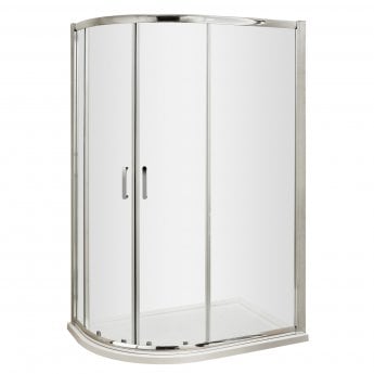 Advantage Offset Quadrant Shower Enclosure with Handles 1200mm x 800mm - 6mm Glass