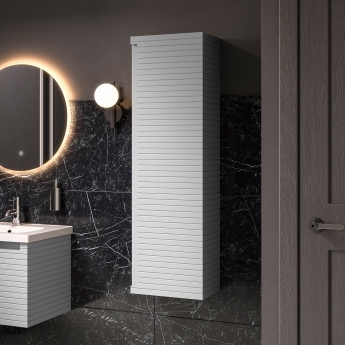Signature Marshal Wall Hung 1-Door Tall Unit 350mm Wide - Matt Mineral Grey | Product Image