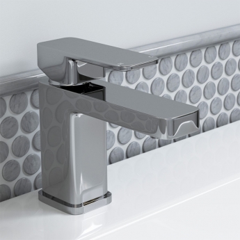 Signature Alpha Basin Mixer Tap Single Handle with Click Clack Waste - Chrome