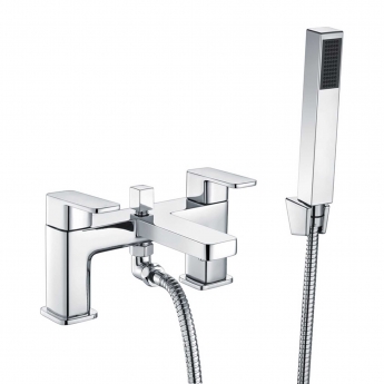 Signature Alpha Bath Shower Mixer Tap with Shower Kit and Bracket - Chrome