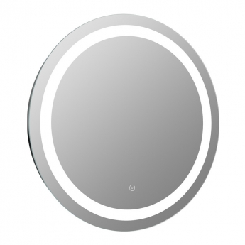 Signature Amelia Round Front-Lit LED Bathroom Mirror with Demister Pad 600mm Diameter