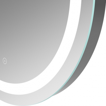 Signature Amelia Round Front-Lit LED Bathroom Mirror with Demister Pad 600mm Diameter
