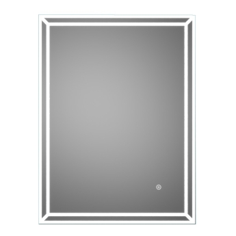 Signature Antonio LED Bathroom Mirror with Demister Pad 600mm H x 800mm W | Product Image